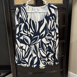 CHICOS PULLOVER SCOOP NECK SWEATER NWT